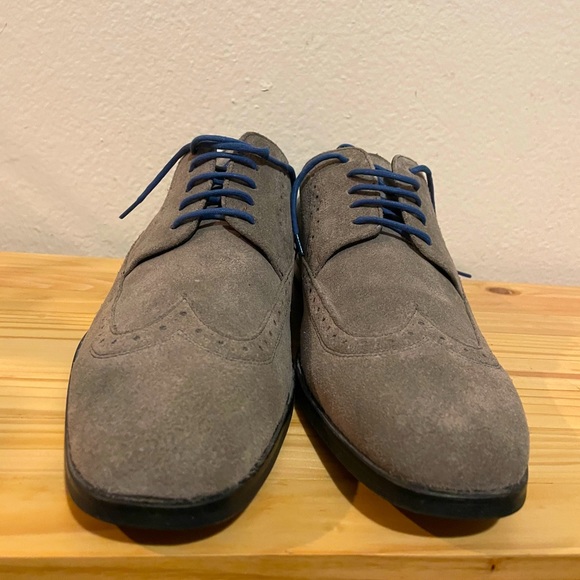 Hugo boss grey suede shoes Clearance